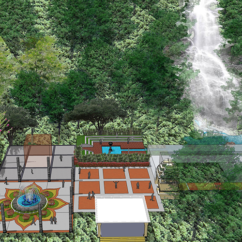 Sri Kanaka Durga Temple | Landscape Architecture | Environmental Design | Master Planning | Ravikumar Associates